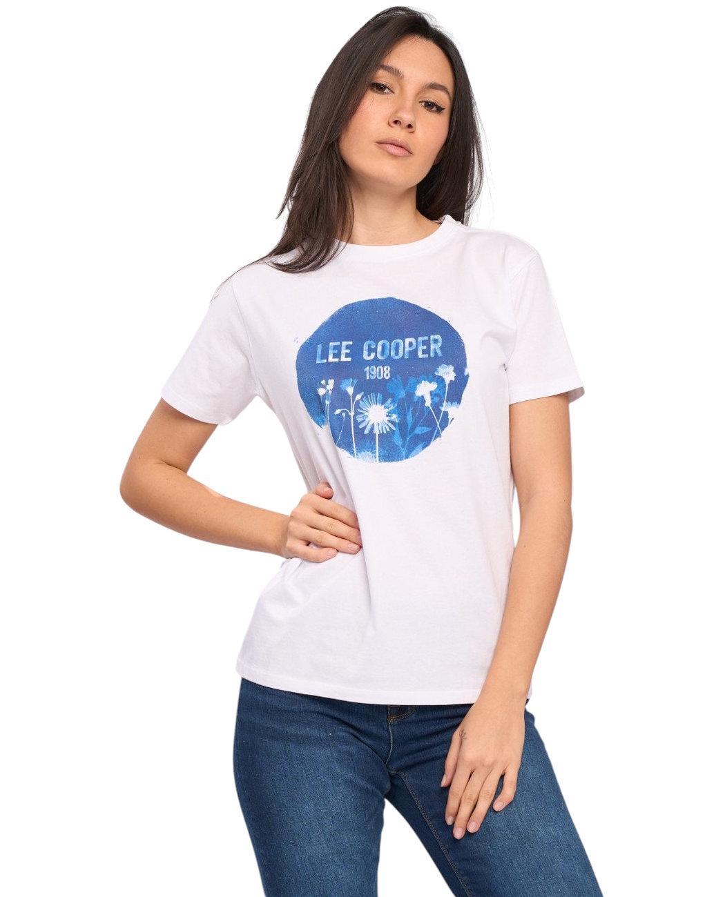 Футболка женская Lee Cooper 20196125.101 S Белый (5942723034489)
