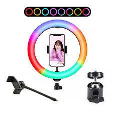 Кільцева лампа для студійного освітлення Ring RGB MJ 33 33 см з пультом та штативом для фото та відео - фото 3 Кільцева лампа для студійного освітлення Ring RGB MJ 33 33 см з пультом та штативом для фото та відео - фото 3