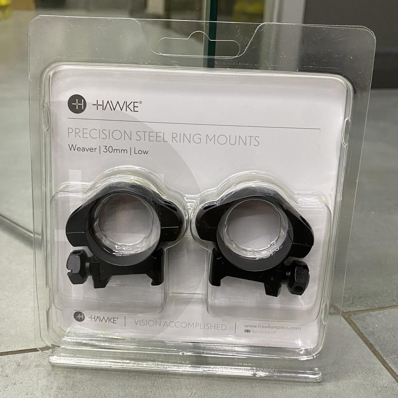 Кольца Hawke Precision Steel 30 мм Low на Weaver/Picatinny (23005) - фото 2