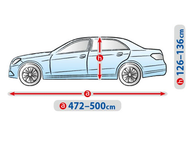 Тент на машину Седан 500х136x148 см XL Sedan Kegel 5-3964-241-3021 - фото 3