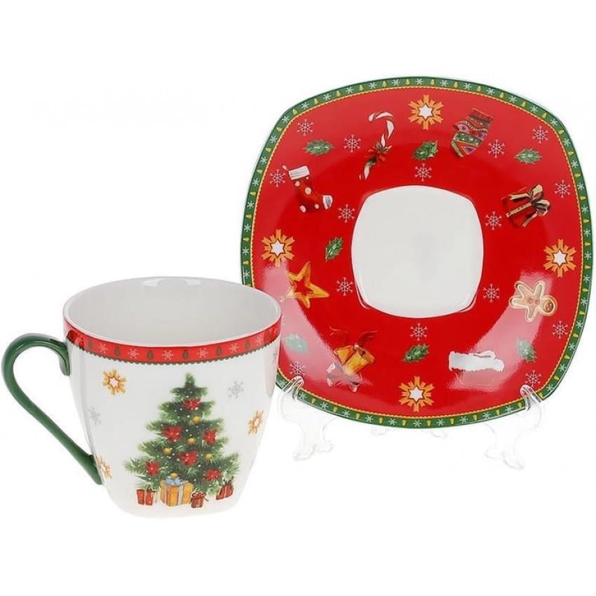 Чашка Bona Di 498-240 Святковий флер порцелянова з блюдцем 220 мл - фото 2 Чашка Bona Di 498-240 Святковий флер порцелянова з блюдцем 220 мл - фото 2