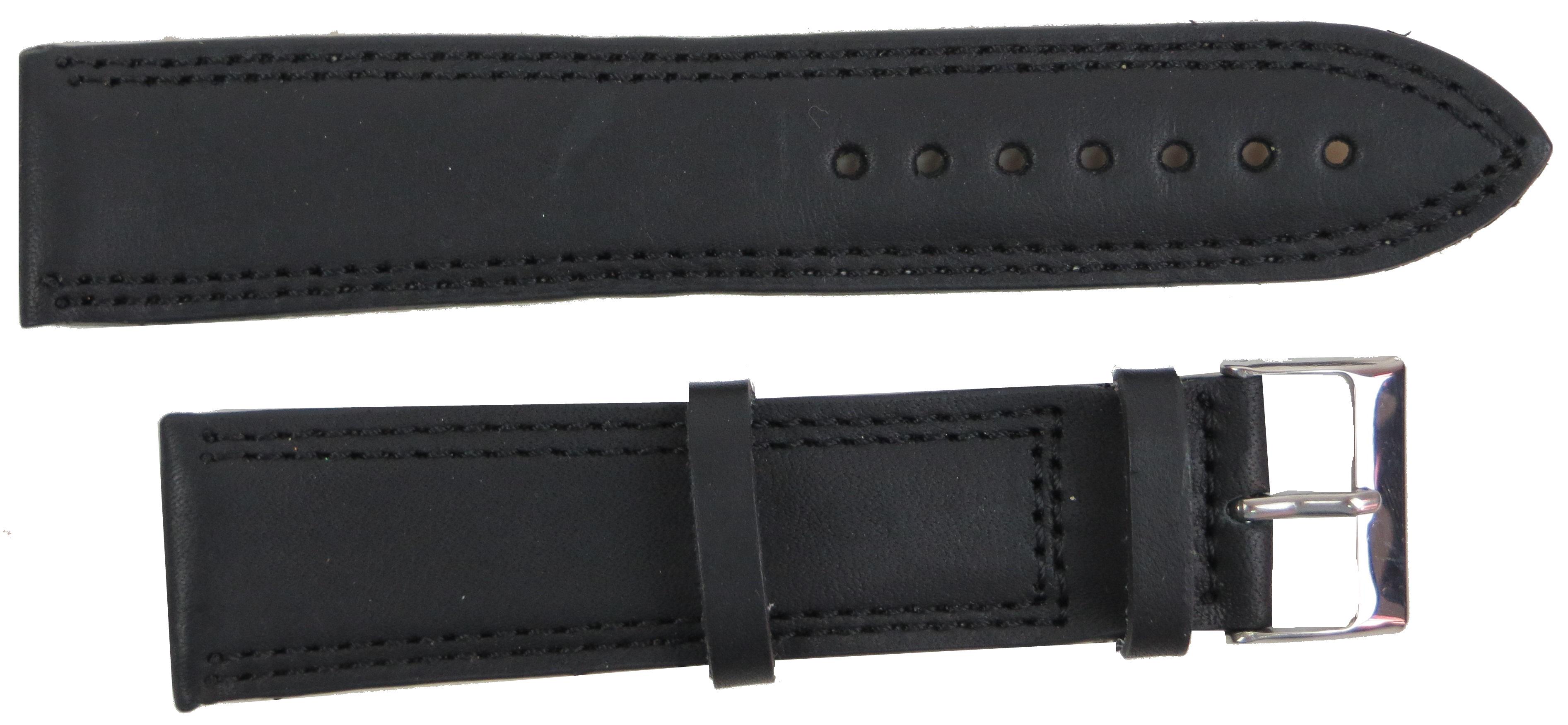 Ремінець для годинника Mykhail Ikhtyar Ш24 мм Чорний (S24-678S black) Ремінець для годинника Mykhail Ikhtyar Ш24 мм Чорний (S24-678S black)
