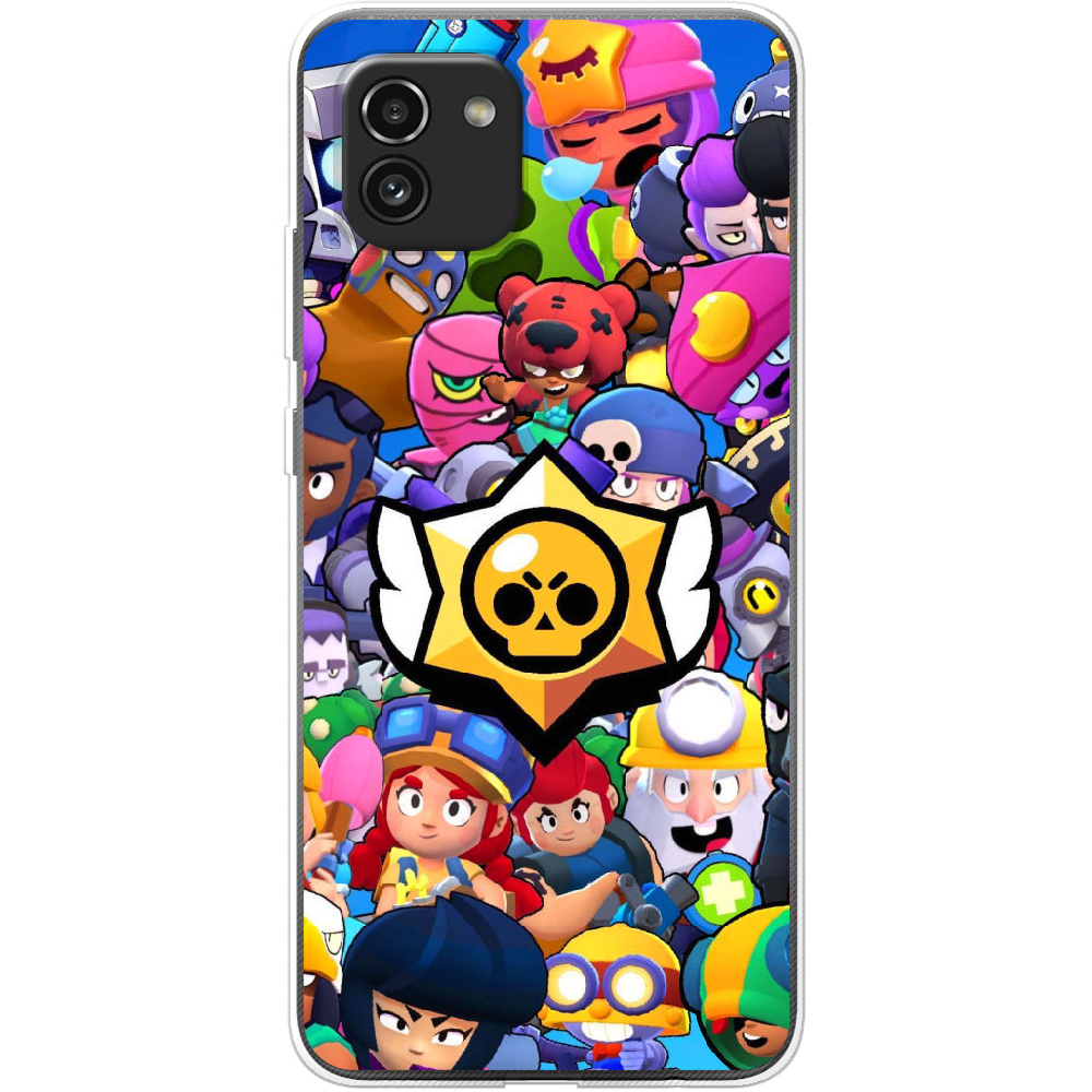 Чехол BoxFace Samsung Galaxy A03 (A035) Brawl Stars Прозрачный силикон (44031-up2389-44031)