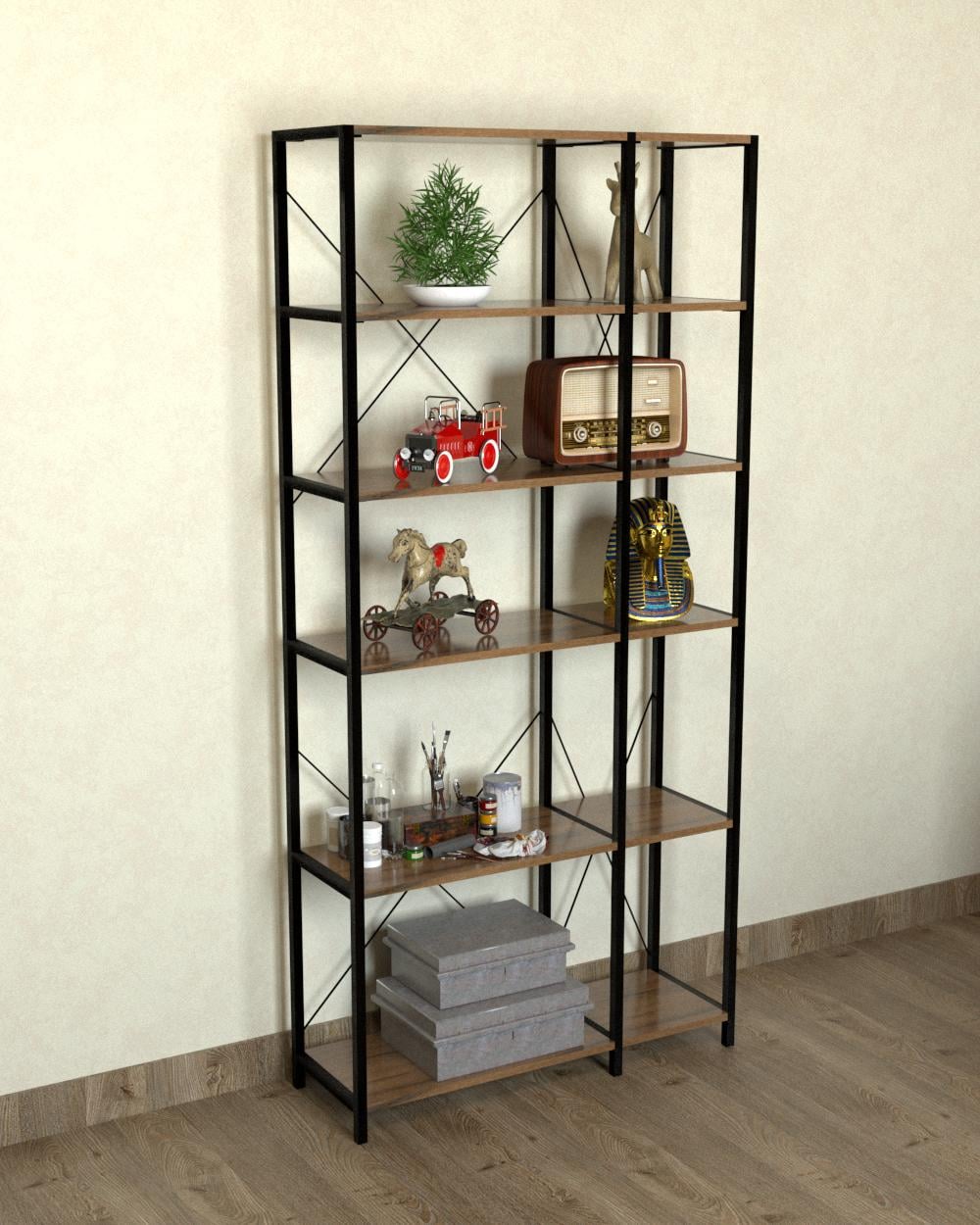 Стеллаж EcoLoft Ливор DSP-1294-8 в стиле лофт Ливорно (30776333)
