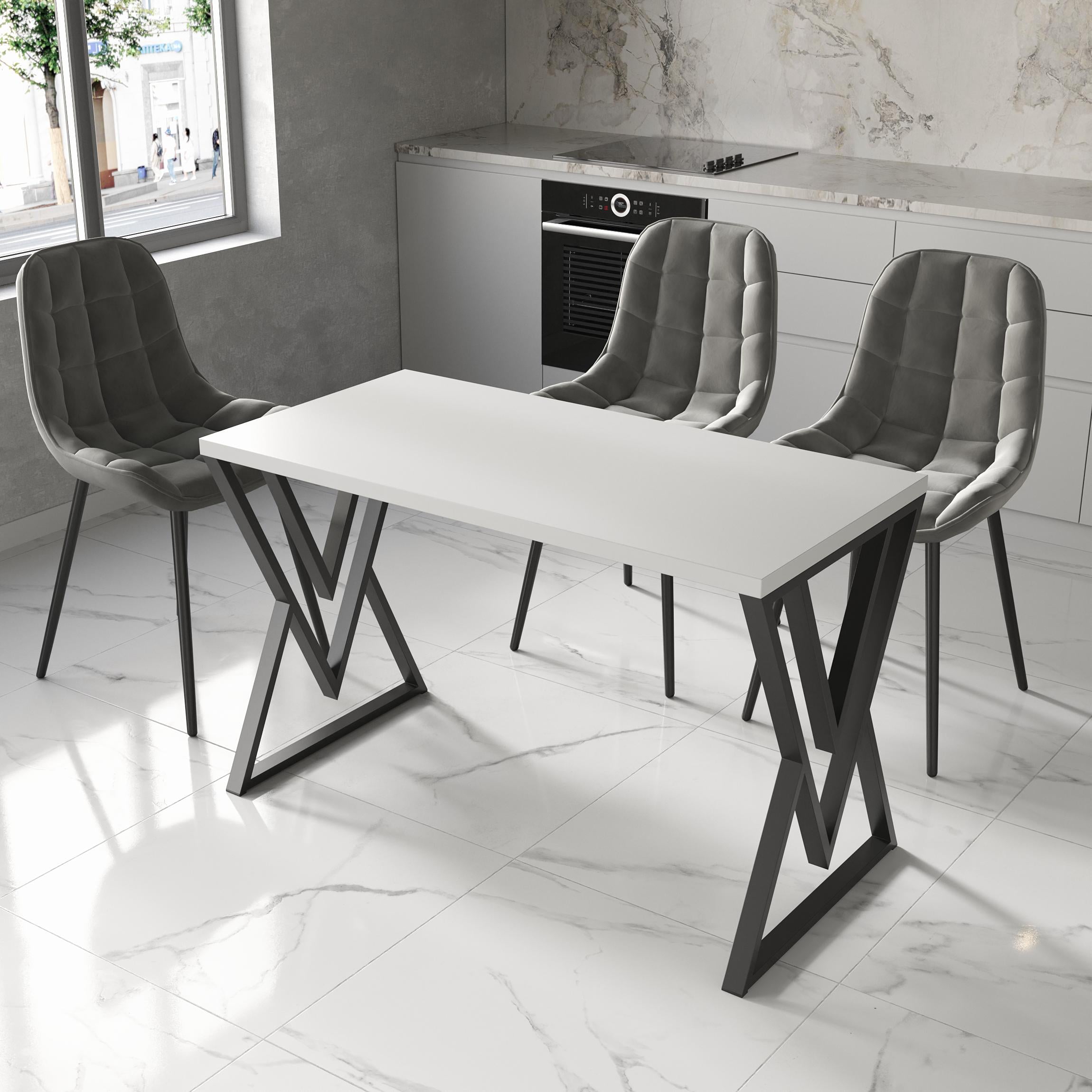 Обеденный стол 13 1200х500х32 мм Белый