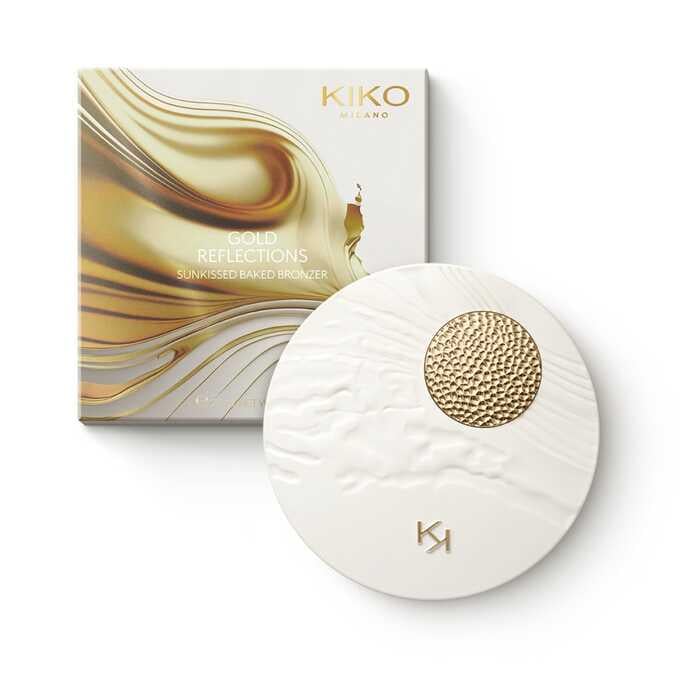 Бронзер Kiko Milano Gold Reflections Sunkissed Baked Bronzer 04 Ebony 20 г