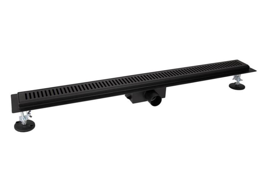 Трап линейный Qtap Taurus FA600MBLA из нержавеющей стали с сухим затвором (QTTAUFA600MB)