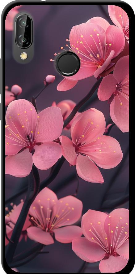 Чехол на Huawei P20 Lite Пурпурная сакура (6075b-1410-42517)