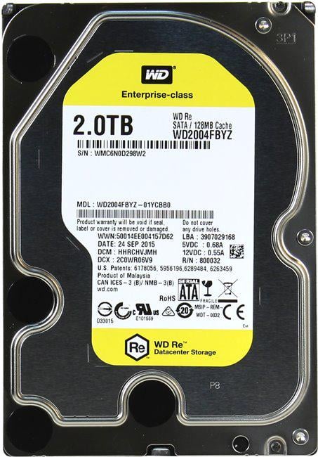 Жорсткий диск Western Digital HDD SATA 2 Тб RE (WD2004FBYZ)