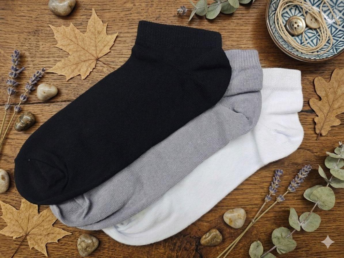 Набор носков мужских KING Sport демисезонные короткие р. 40-45 6 пар Черный/белый/светло-серый (4213Mix-77)