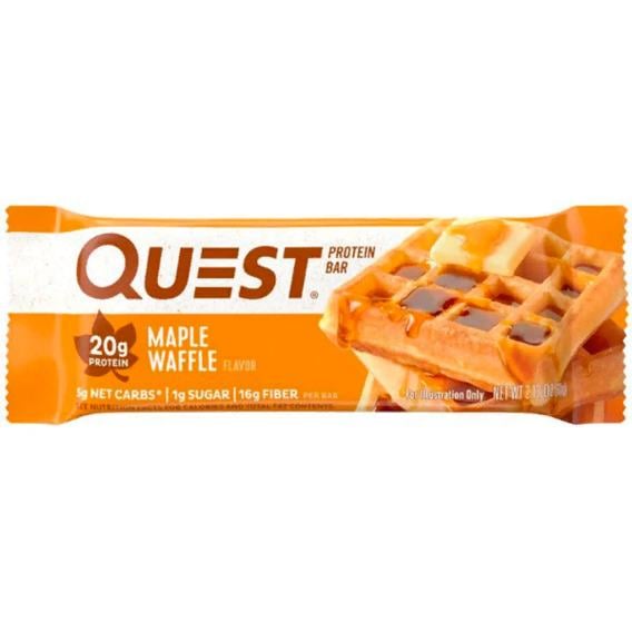 Протеиновый батончик Quest Nutrition Quest Protein Bar 60 г Maple Waffle Протеиновый батончик Quest Nutrition Quest Protein Bar 60 г Maple Waffle