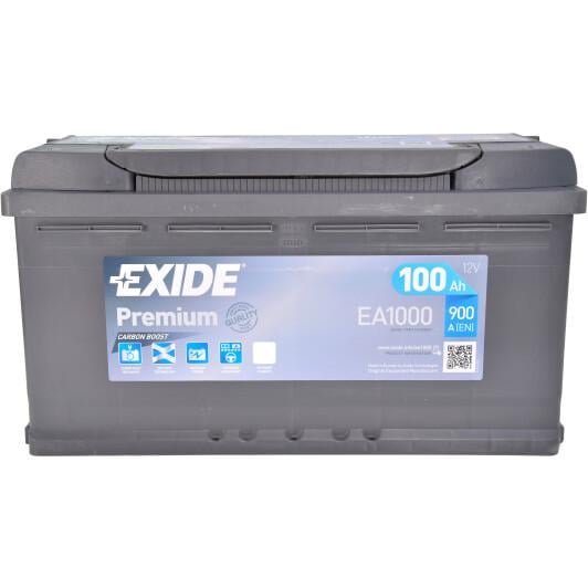 Аккумулятор EXIDE PREMIUM R EN900 100 Ah-12 V 353х175х190 мм (EA1000)