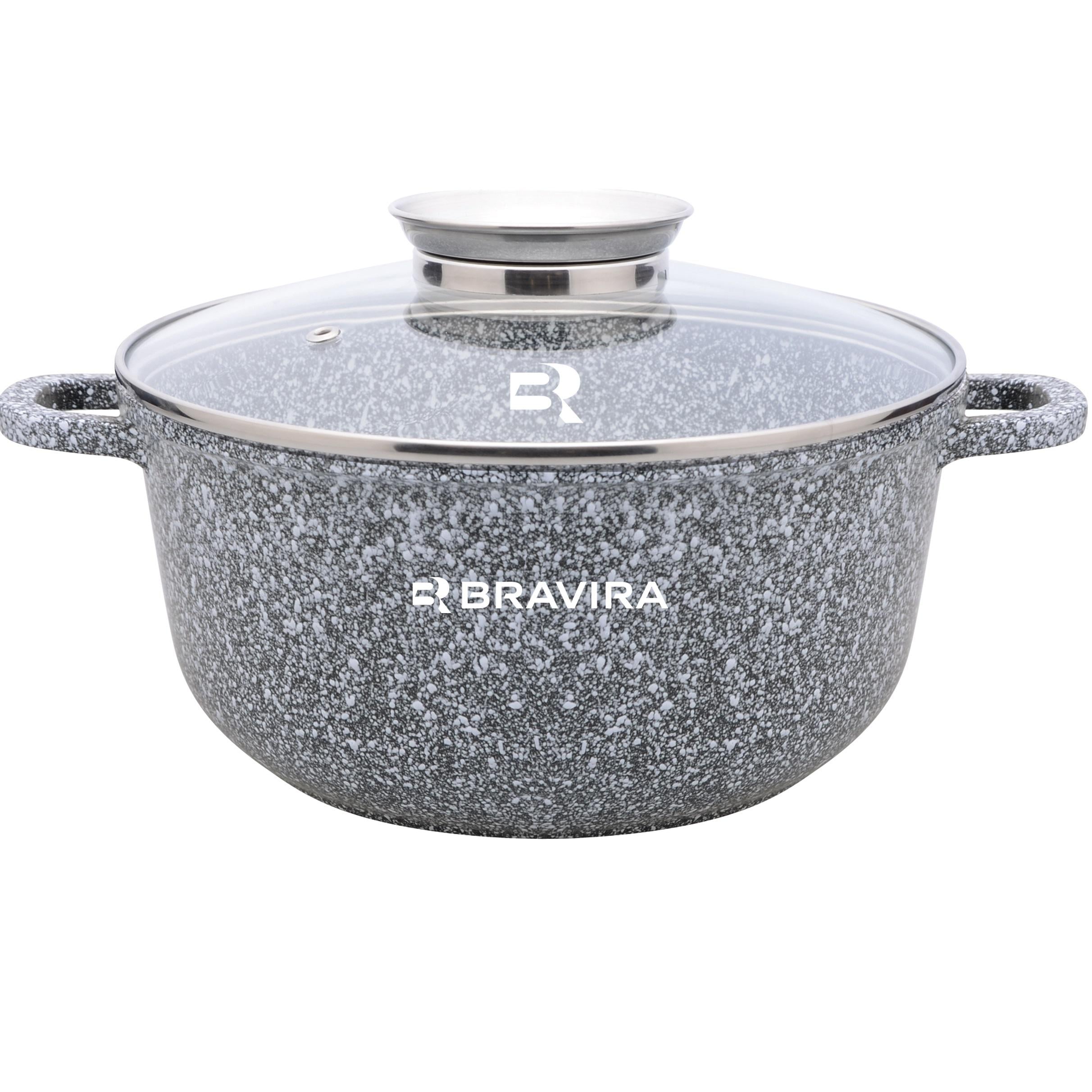 Каструля BRAVIRA CraftStone кругла 5,5 л (BR8005-26)