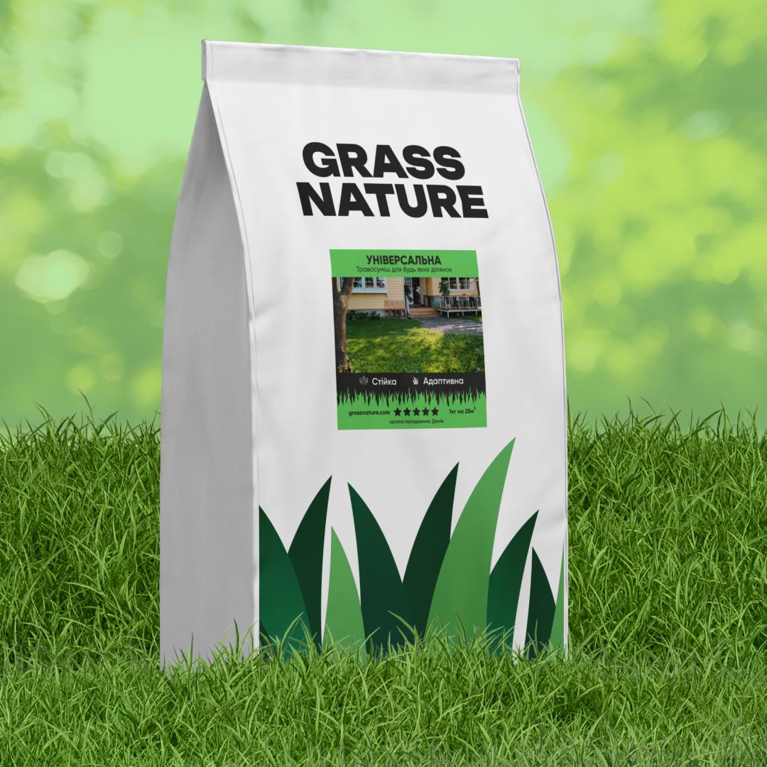 Семена газонной травы GrassNature Универсальная 10 кг (24463226)