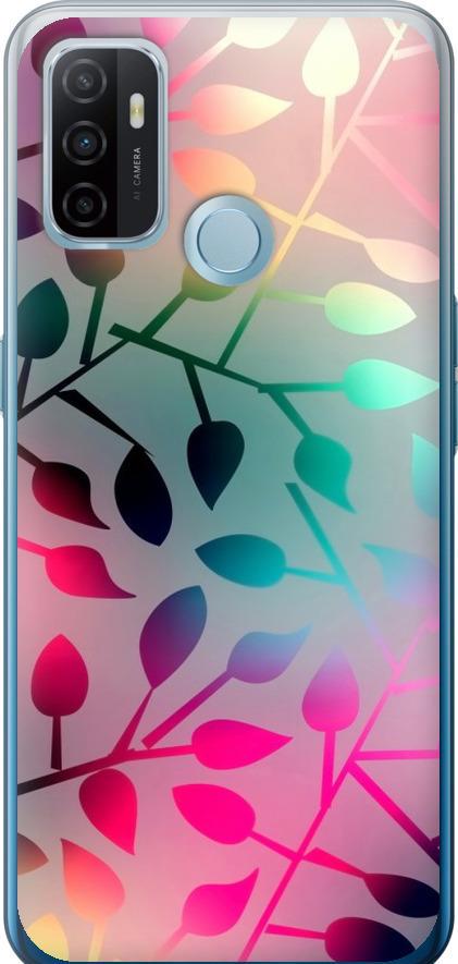 Чехол на Oppo A53 Листья (2235u-568-42517)