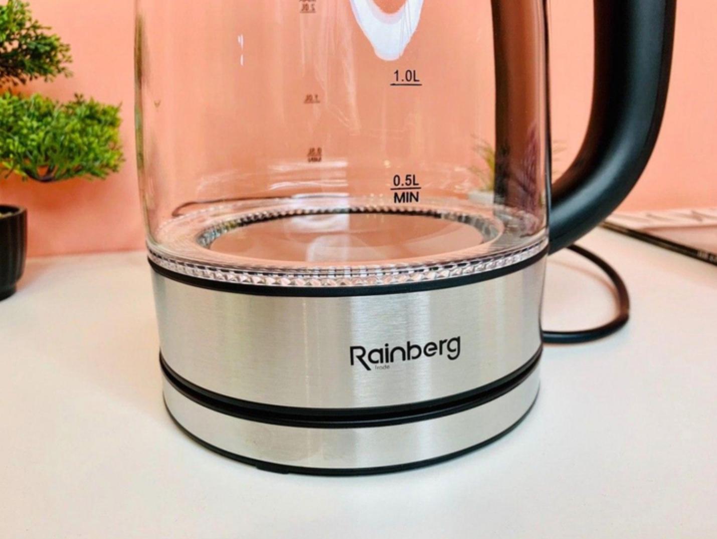 Електрочайник Rainberg RB-703 2 л 2200 Вт Чорний - фото 4 Електрочайник Rainberg RB-703 2 л 2200 Вт Чорний - фото 4