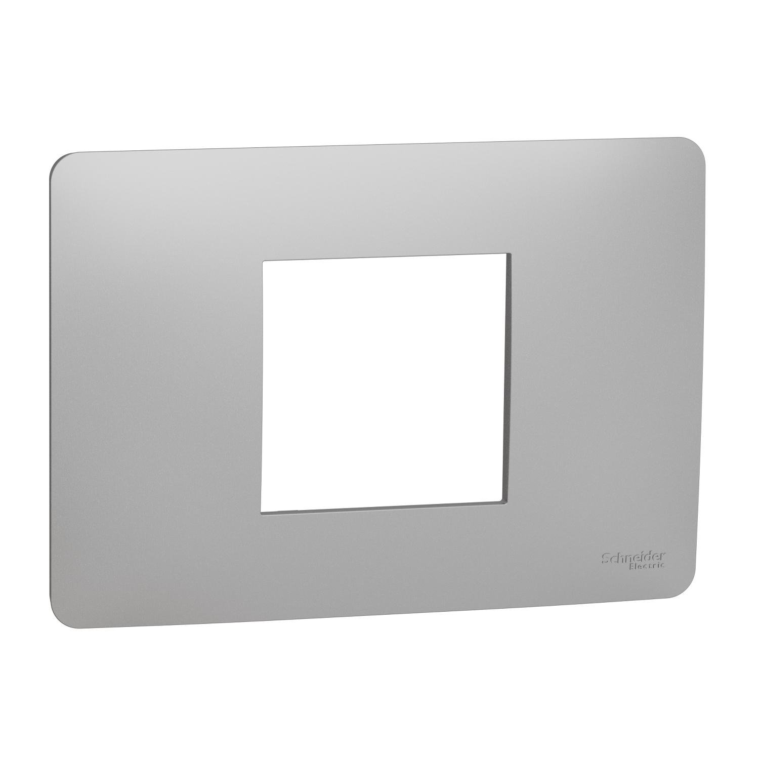 Рамка двухмодульная Schneider Electric Unica New Studio Алюминий (NU210230) Рамка двухмодульная Schneider Electric Unica New Studio Алюминий (NU210230)