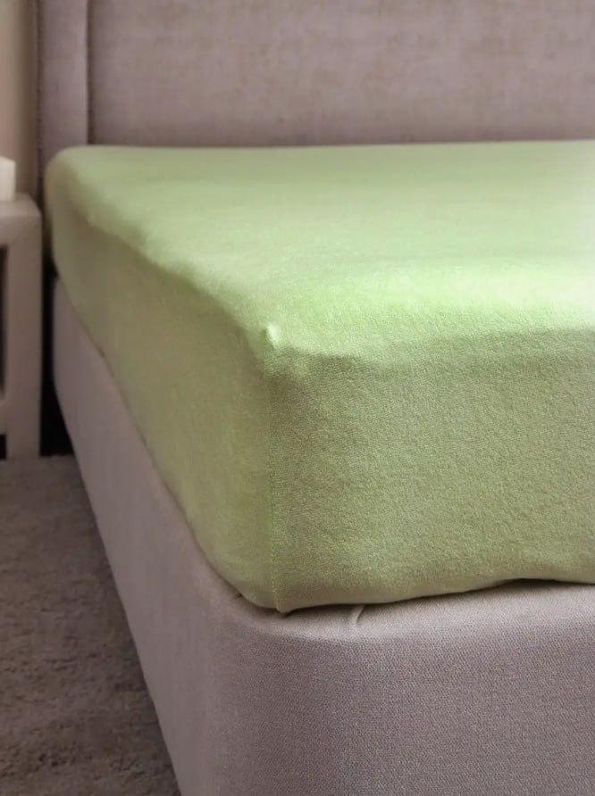Простирадло махрове з 2 наволочками євро 200х230 см Салатовий (2226779714) - фото 5 Простирадло махрове з 2 наволочками євро 200х230 см Салатовий (2226779714) - фото 5