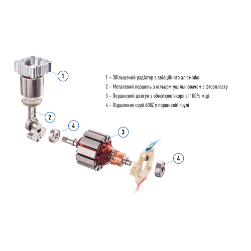 Компресор автомобільний Vitol K-60 40 л 150psi 15A прикурювач/авто насос - фото 3