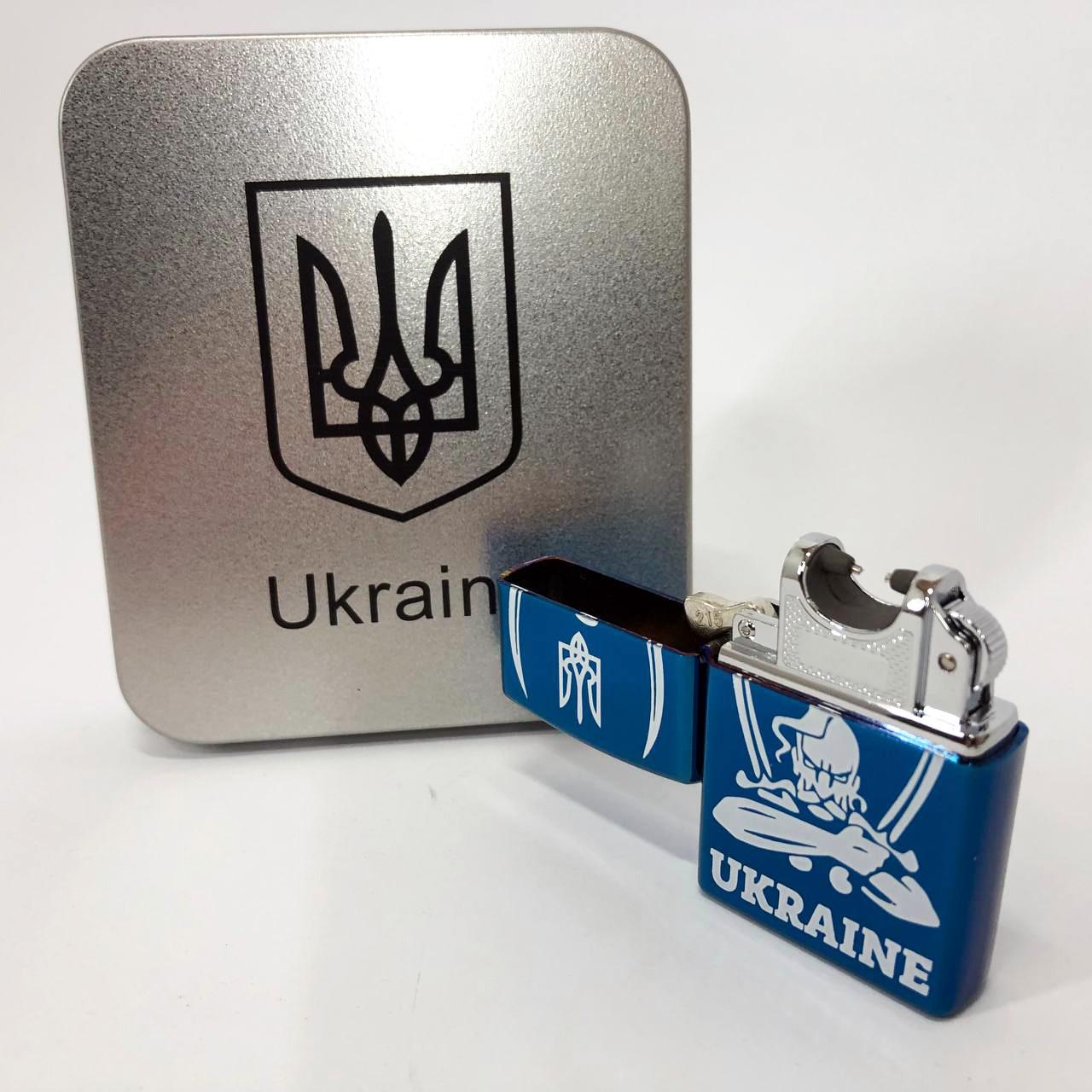 Зажигалка дуговая электроимпульсная зажигалка USB Украина Синий (HL-449) - фото 1 Зажигалка дуговая электроимпульсная зажигалка USB Украина Синий (HL-449) - фото 1