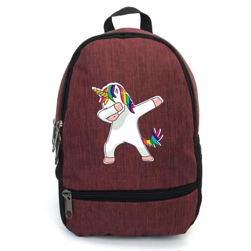 Школьный рюкзак детский Cappuccino Toys EDN-002 с принтом Unicorn 12,5 л Красный (1369989192)