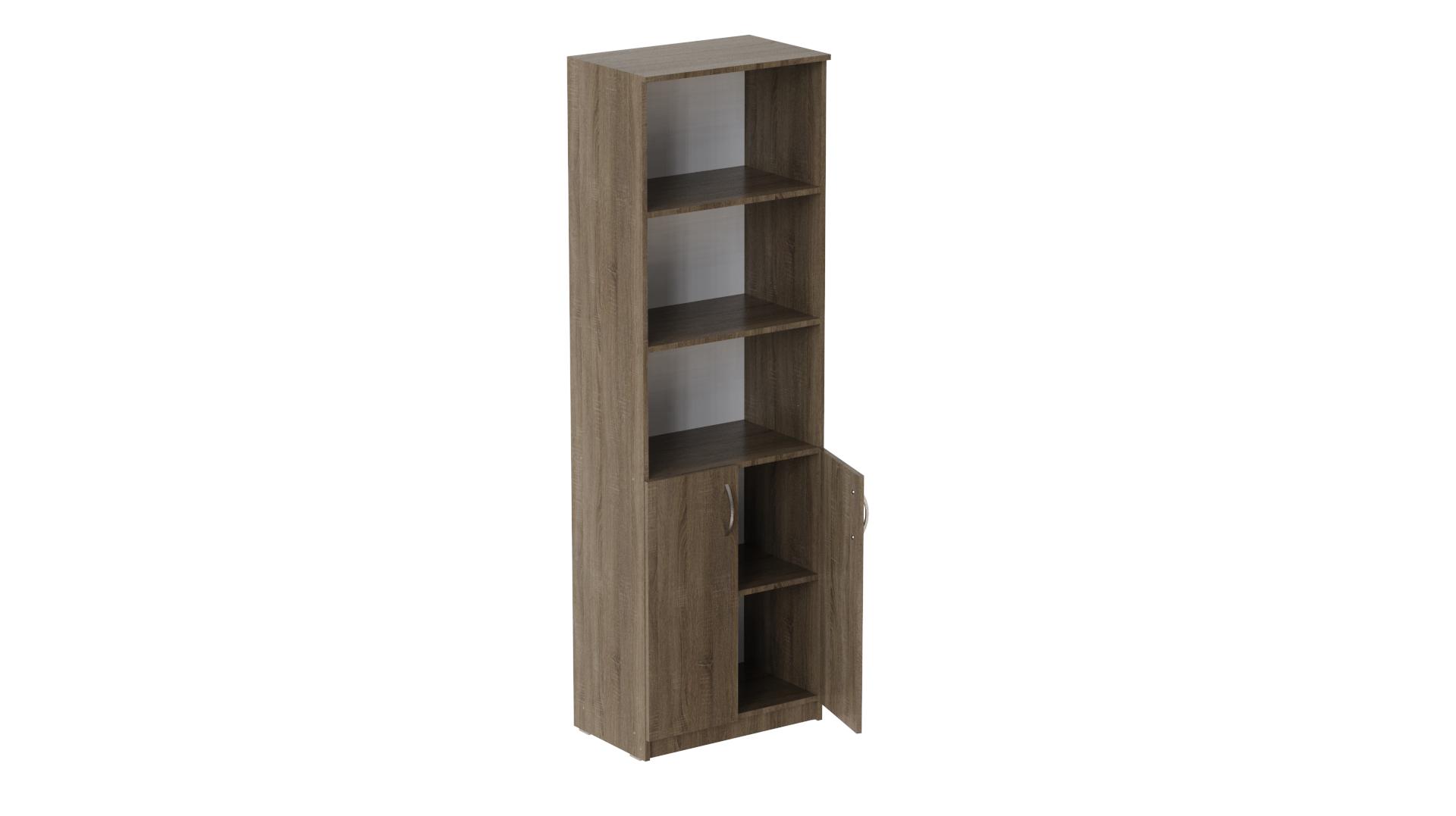 Шкаф Ferrum-decor Анжело на 5 полок с 2 дверями ДСП 16 мм 1900x600x380 мм Дуб Сонома Трюфель (FRD-104999)