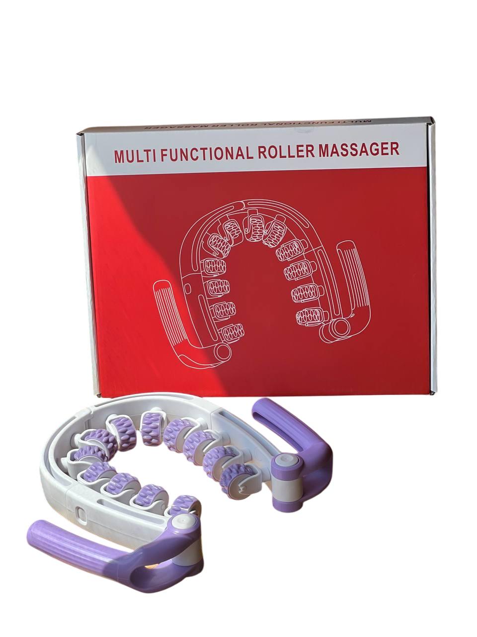 Массажер ручной DY163 для тела и ног 12 роликов 28х23 см