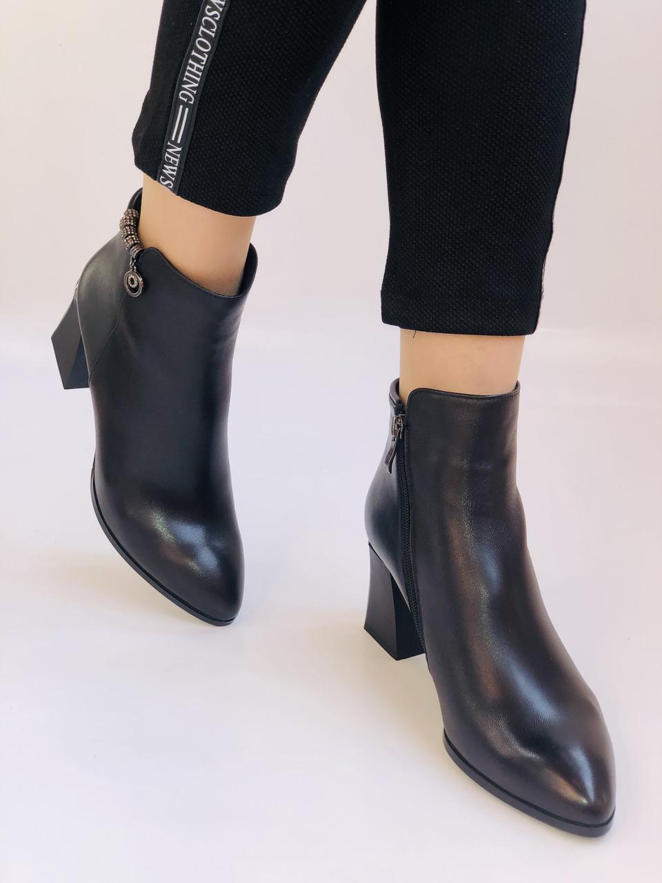 Ботильйоны женские осенние Nadi Bella р. 37 24,0 см Черный (2322) - фото 7