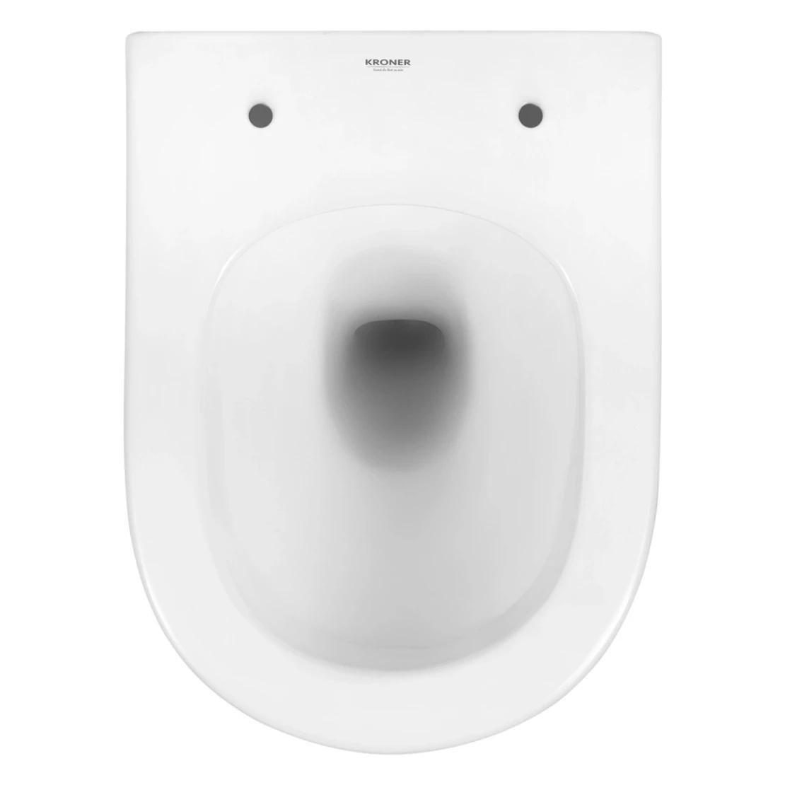 Унитаз подвесной Kroner Harz WHI483632 TORNADO безободочный с сиденьем Slim Duroplast 320х365 мм Белый (KE523629WHIR) - фото 7 Унитаз подвесной Kroner Harz WHI483632 TORNADO безободочный с сиденьем Slim Duroplast 320х365 мм Белый (KE523629WHIR) - фото 7