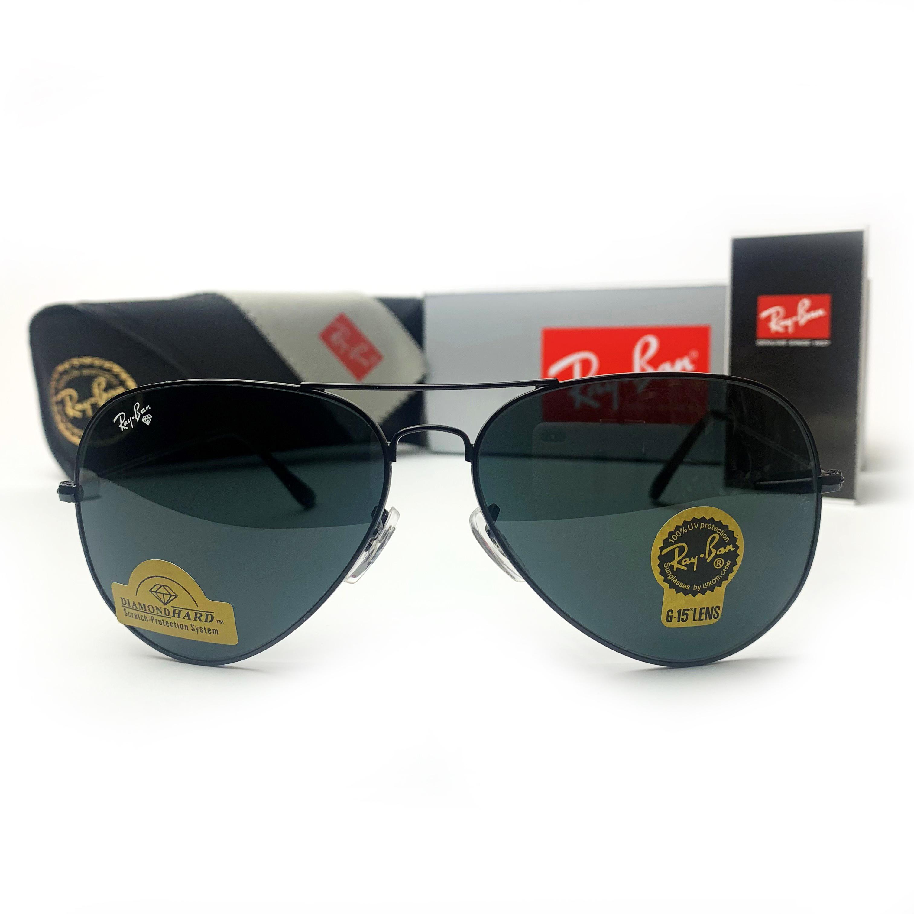 Солнцезащитные очки Aviator 3026 капли Черный - фото 2