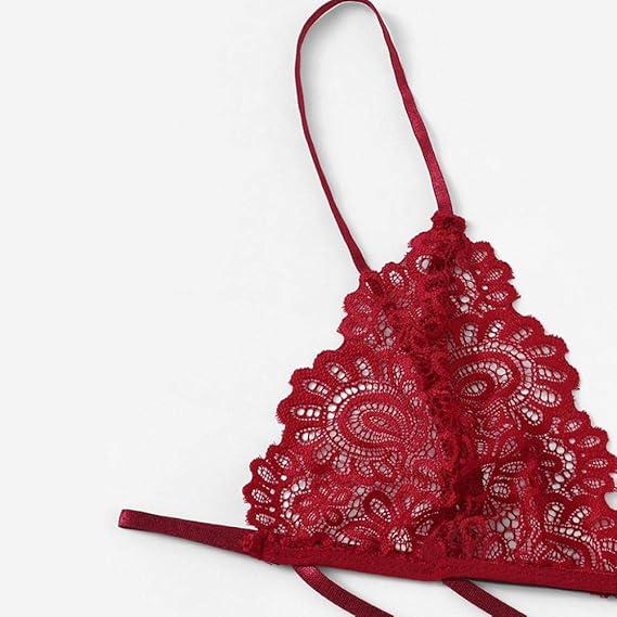 Комплект білизни з переплетеннями S/L Червоний (Н-0660-К) - фото 6 Комплект білизни з переплетеннями S/L Червоний (Н-0660-К) - фото 6