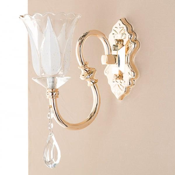 Бра Flora в формі квітки з кришталевим декором Золотий (OU042/1W)