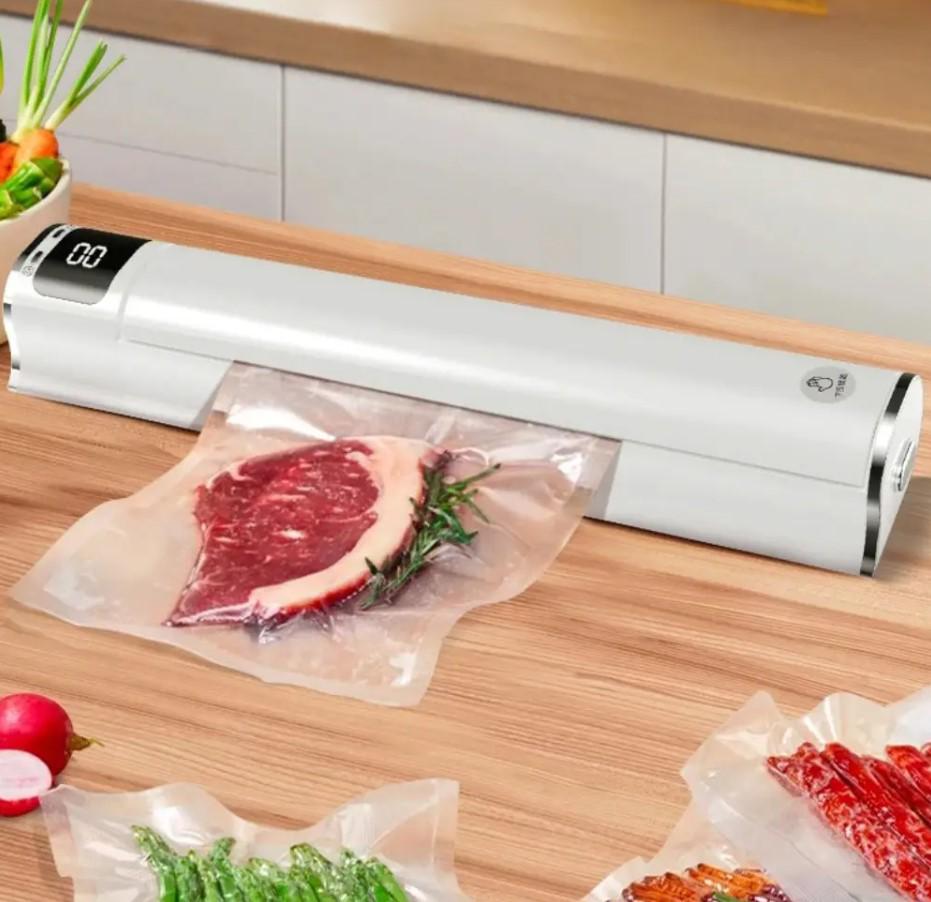 Вакуумный упаковщик с дисплеем от Type-C USB 1200 Вт и набор пакетов (145) - фото 4 Вакуумный упаковщик с дисплеем от Type-C USB 1200 Вт и набор пакетов (145) - фото 4