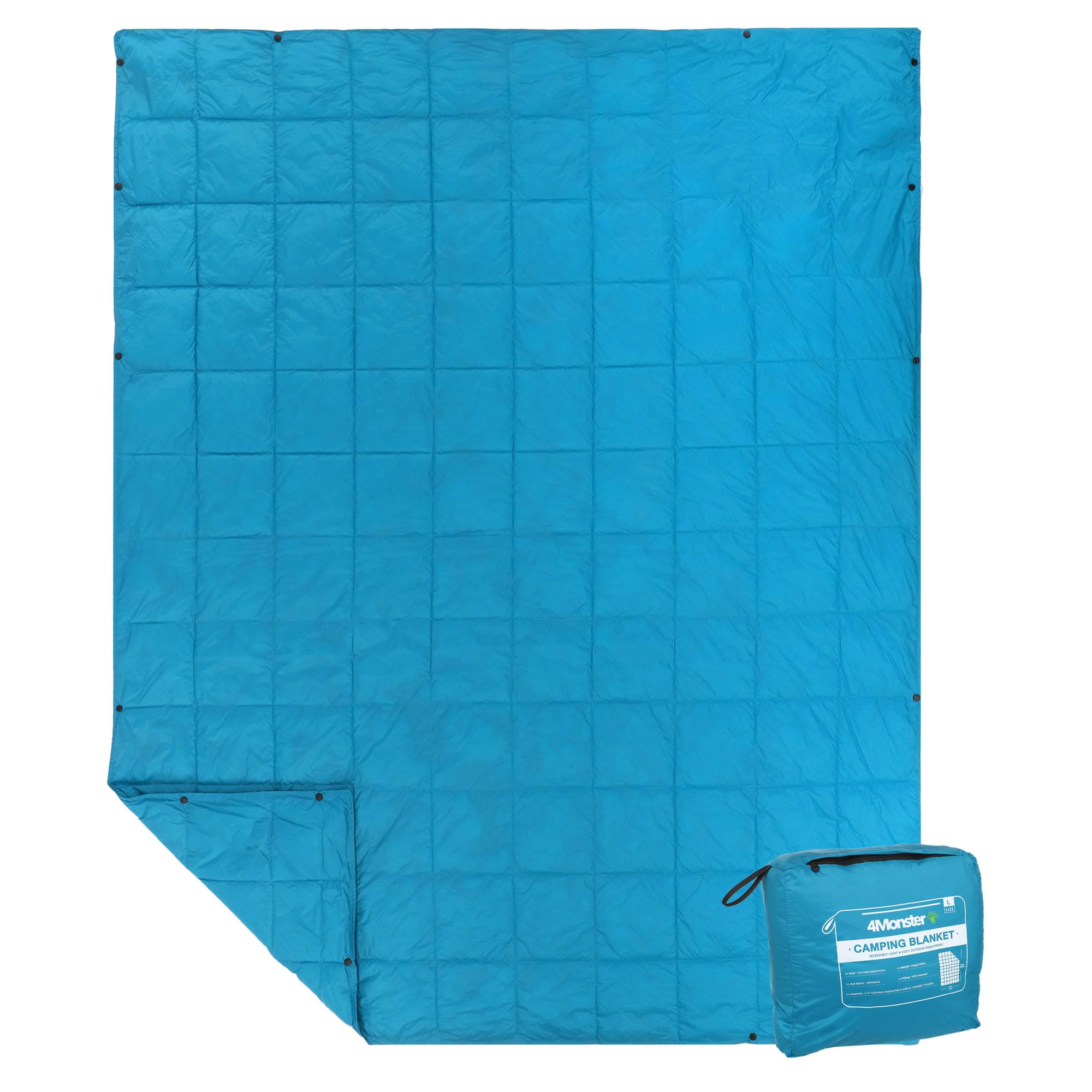 Ковдра мультифункціональна 4monster Camping Multifunctional Puffy Blanket 3в1 Блакитний (C-PBF-144)