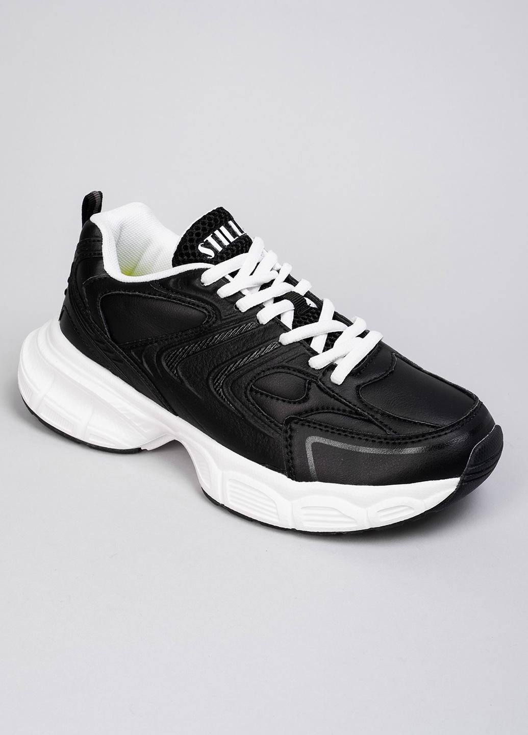 Кроссовки женские Stilli CX1370-4 кожаные р. 40 Черный (344367_40)