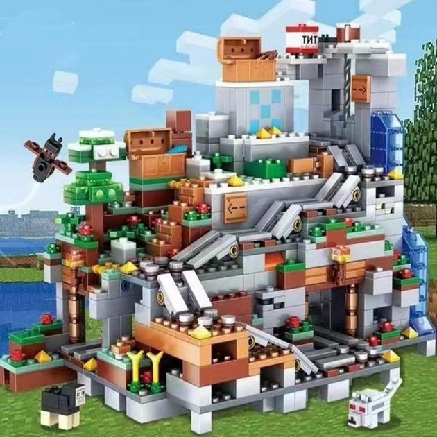 Конструктор Майнкрафт My World Гірська печера шахта з героями та мобами 1089 дет. - фото 3 Конструктор Майнкрафт My World Гірська печера шахта з героями та мобами 1089 дет. - фото 3