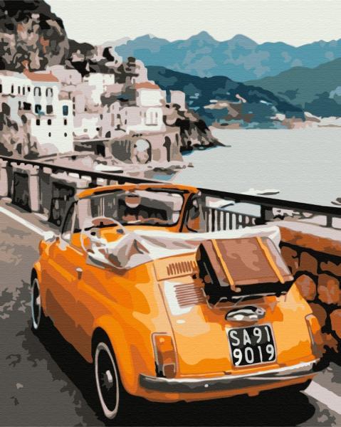 Картина за номерами Brushme Ретро автомобіль 40х50 см у термопакеті (BS39476) Картина за номерами Brushme Ретро автомобіль 40х50 см у термопакеті (BS39476)