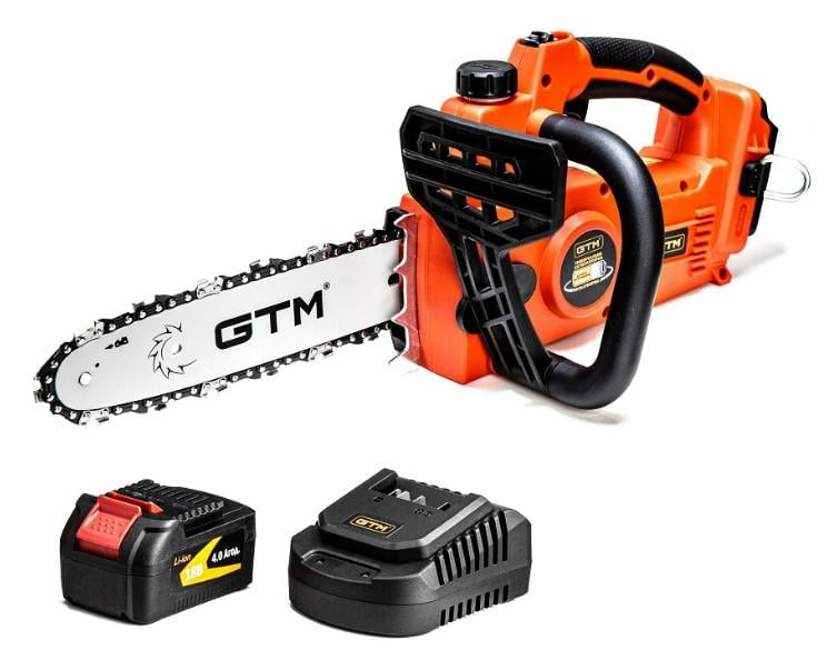 Акумуляторна ланцюгова пилка GTM CS18/250BL з акумулятором та зарядним пристроєм (CS18/250BL_KIT) - фото 4 Акумуляторна ланцюгова пилка GTM CS18/250BL з акумулятором та зарядним пристроєм (CS18/250BL_KIT) - фото 4