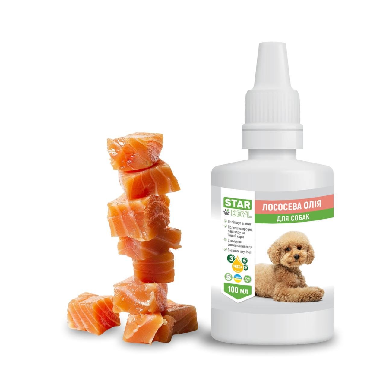 Масло лососевое для собак 100 мл