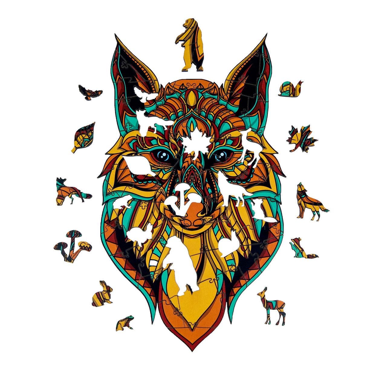 Пазл деревянный Загадочный Лис А3 (534)