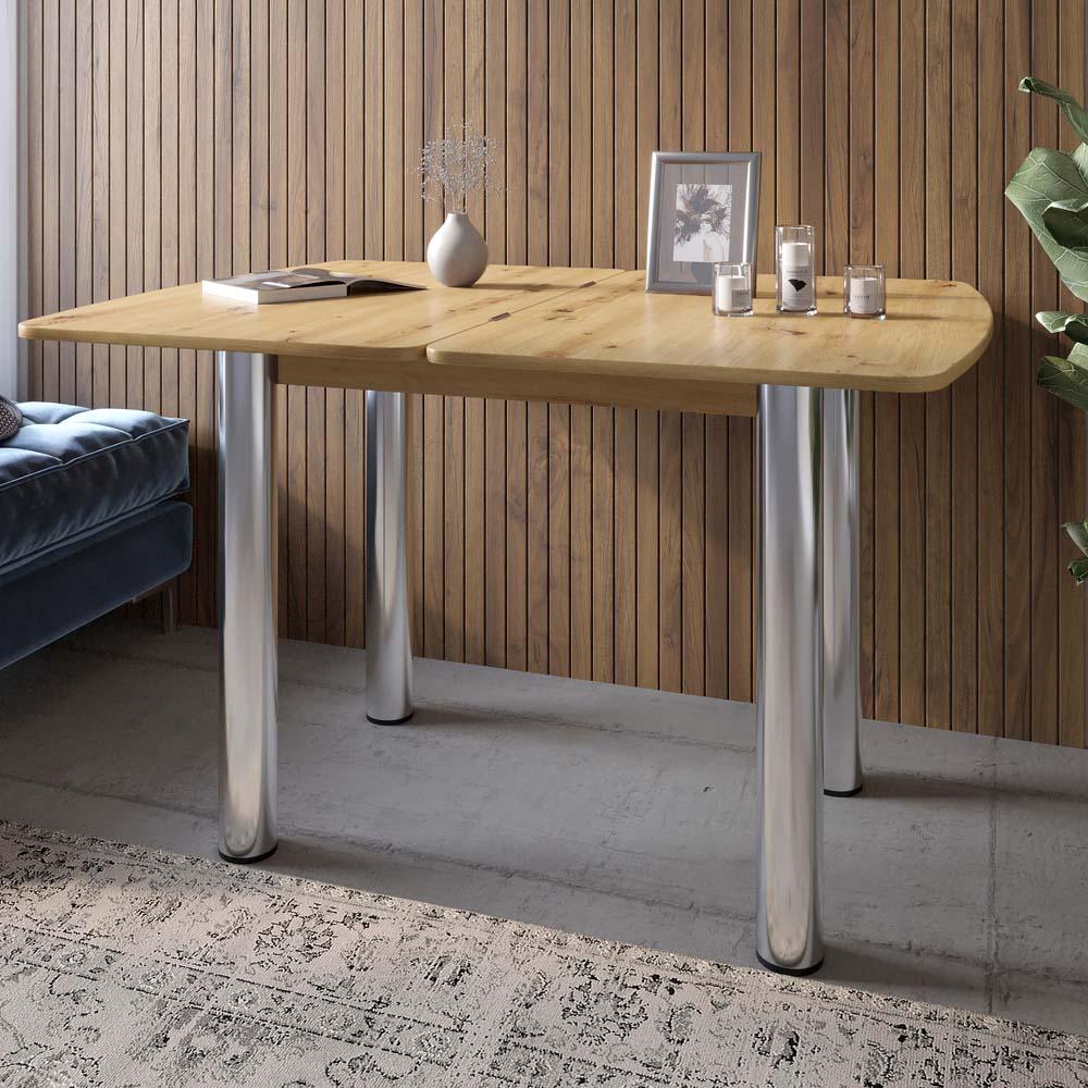 Обеденный стол Lion Нота раскладной 60x90/90x120 см Дуб Артизан (000-000-2622)