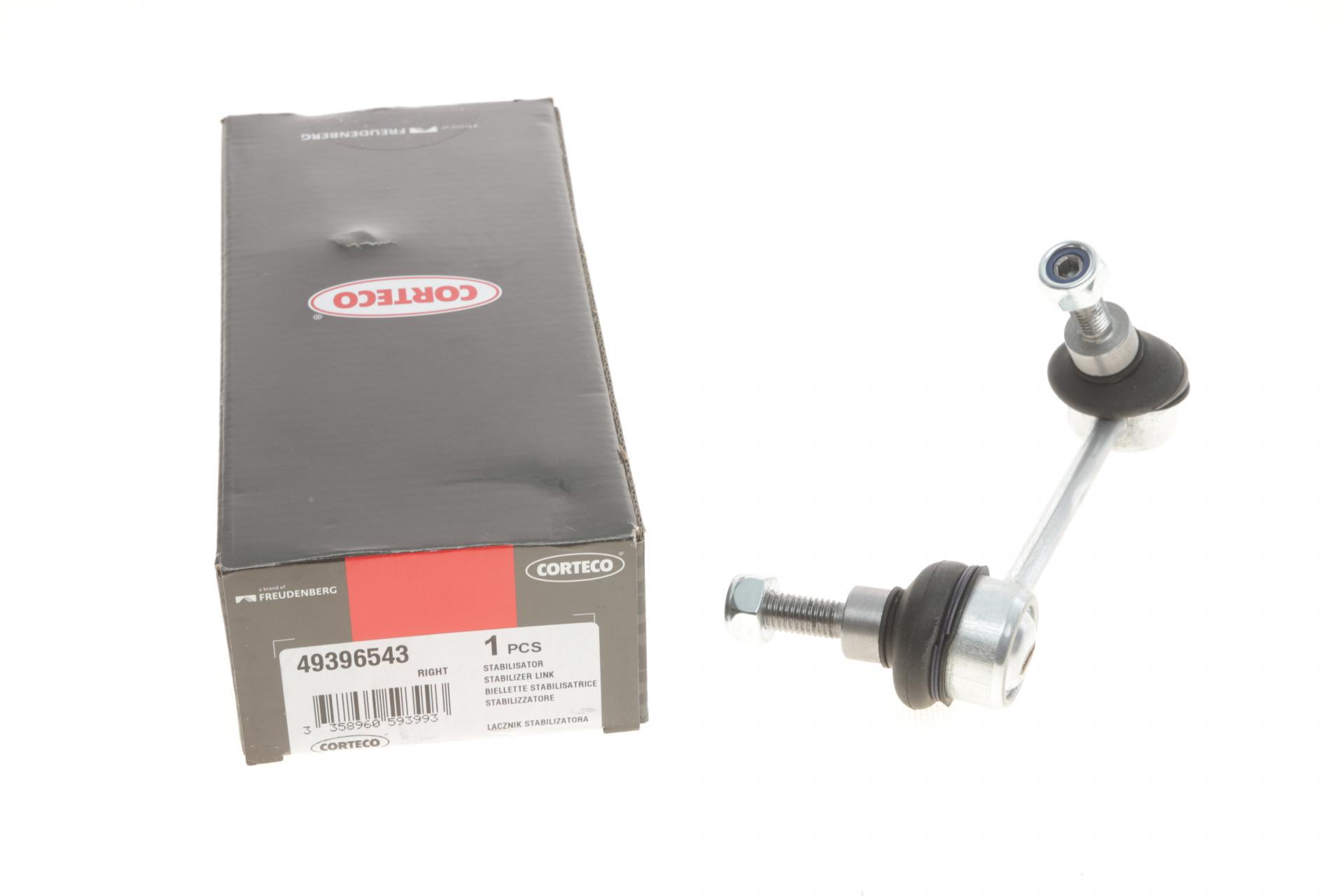 Тяга стабилизатора переднего CORTECO R Renault Master/Opel Movano 98- (49396543)