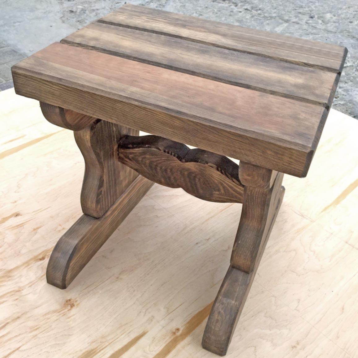 Табурет из дерева Черемош 45 Сепия (ТАБ-450508)