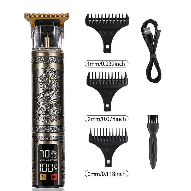 Триммер Vintage T9 Dragon T для бритья и стрижки бороды и волос - фото 2 Триммер Vintage T9 Dragon T для бритья и стрижки бороды и волос - фото 2