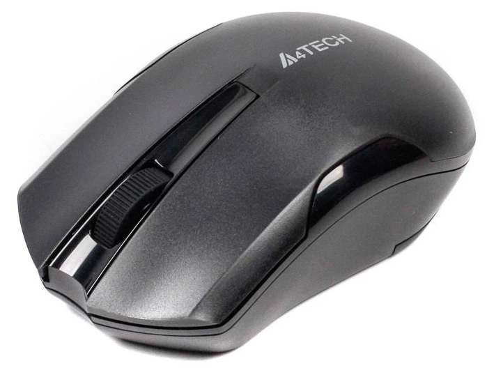 Комп'ютерна мишка A4Tech G3-200N USB бездротова оптична сенсор V-Track 1000 dpi 3 кнопки 1xAA Чорний (2881180419)