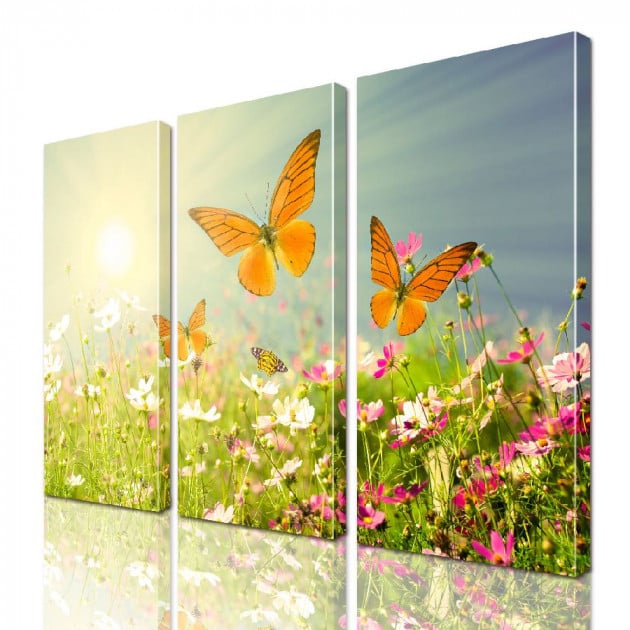Картина модульная ArtStar Бабочки ADNA0145 150х180 см 3 части