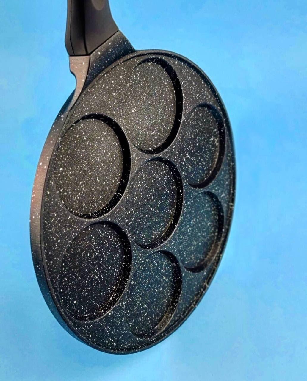 Сковорідка для млинців Edenberg з антипригарним мармуровим покриттям 27 см (EB-7512) - фото 8 Сковорідка для млинців Edenberg з антипригарним мармуровим покриттям 27 см (EB-7512) - фото 8