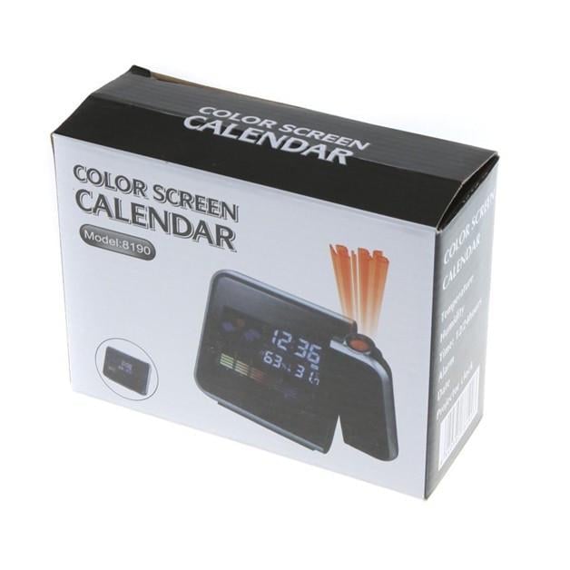 Годинник проектор Метеостанція 8190 Чорний