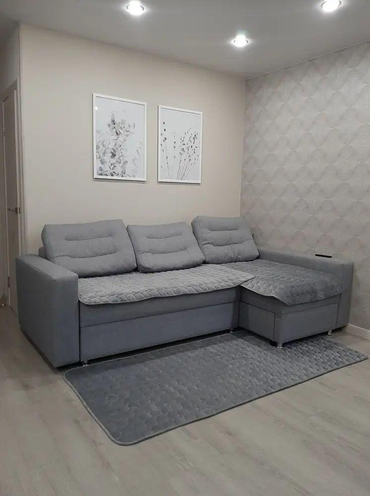 Дивандек 90х210/90х160 см 2 шт. Серый (Д-am-divandek-0011)