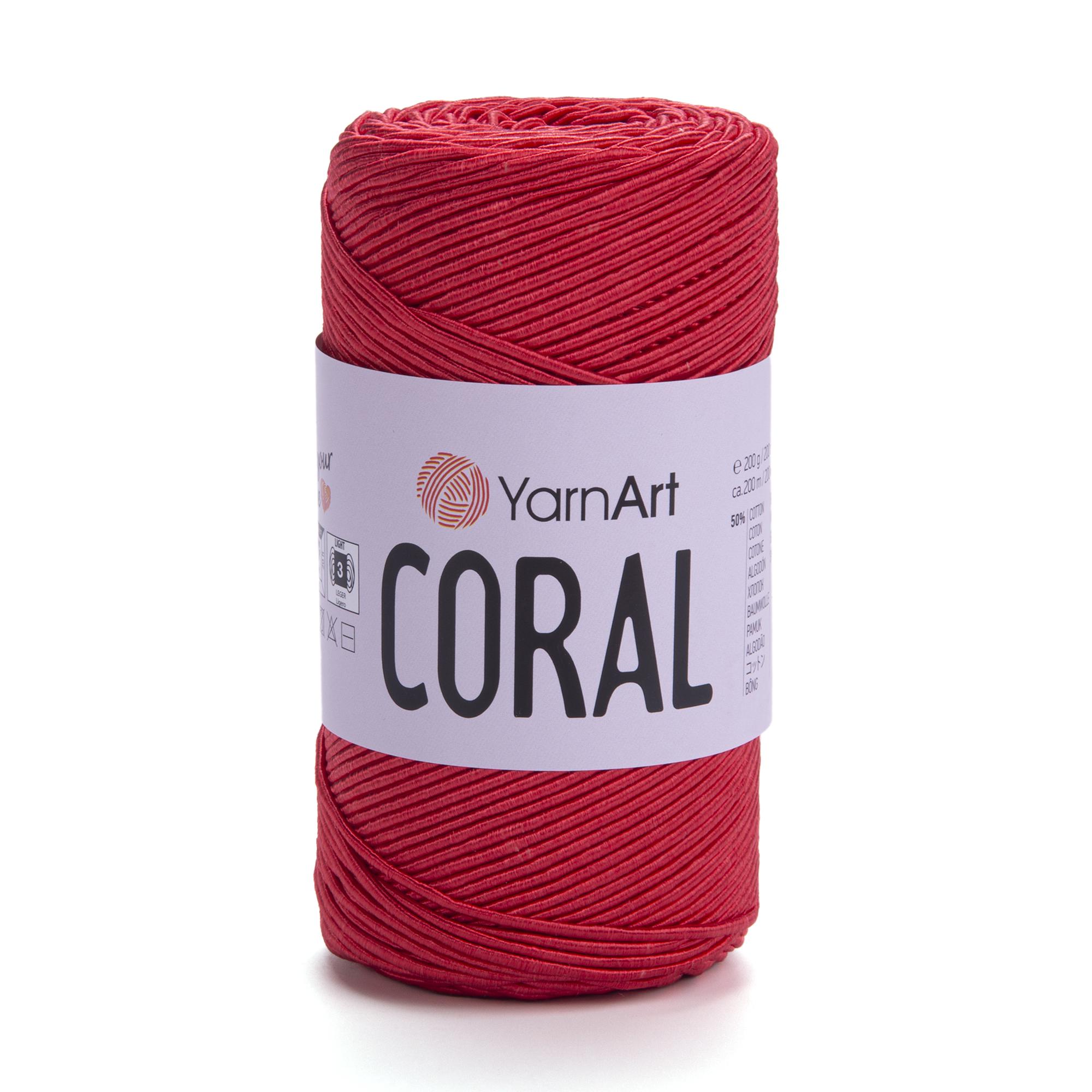 Пряжа YarnArt Coral 1907 Красный (6623)